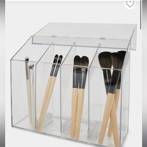Modular Clear Brush Storage Box. New